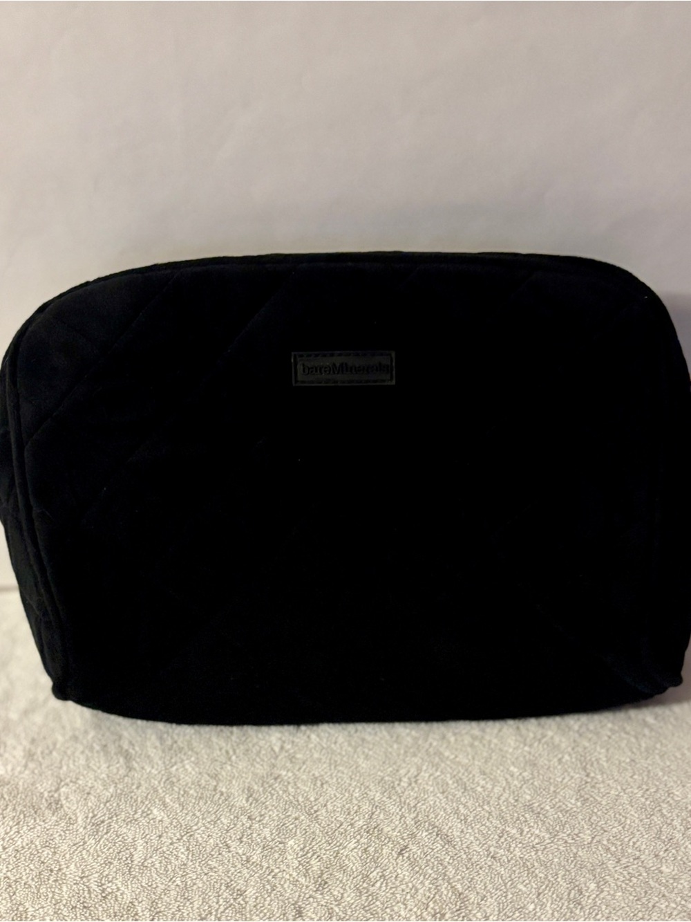bareMinerals GWP Quilted Black Makeup Bag